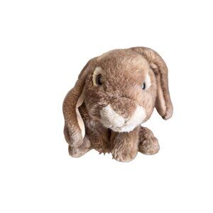 Vintage Animal Alley Realistic Brown Rabbit Weighted Plush Stuffed Animal 12"